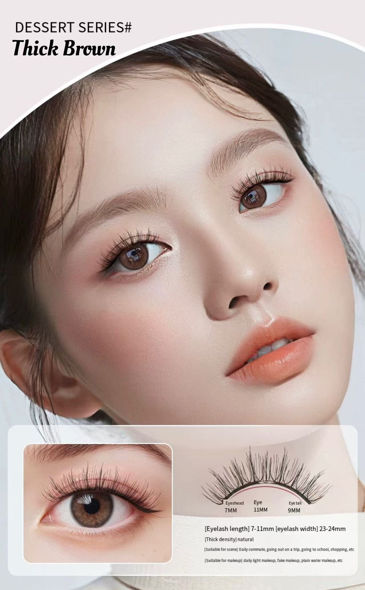 CRUSHPEACH UPDATED 5.0 SOFT Magnetic/magnet  eyelashe/lashes-wider