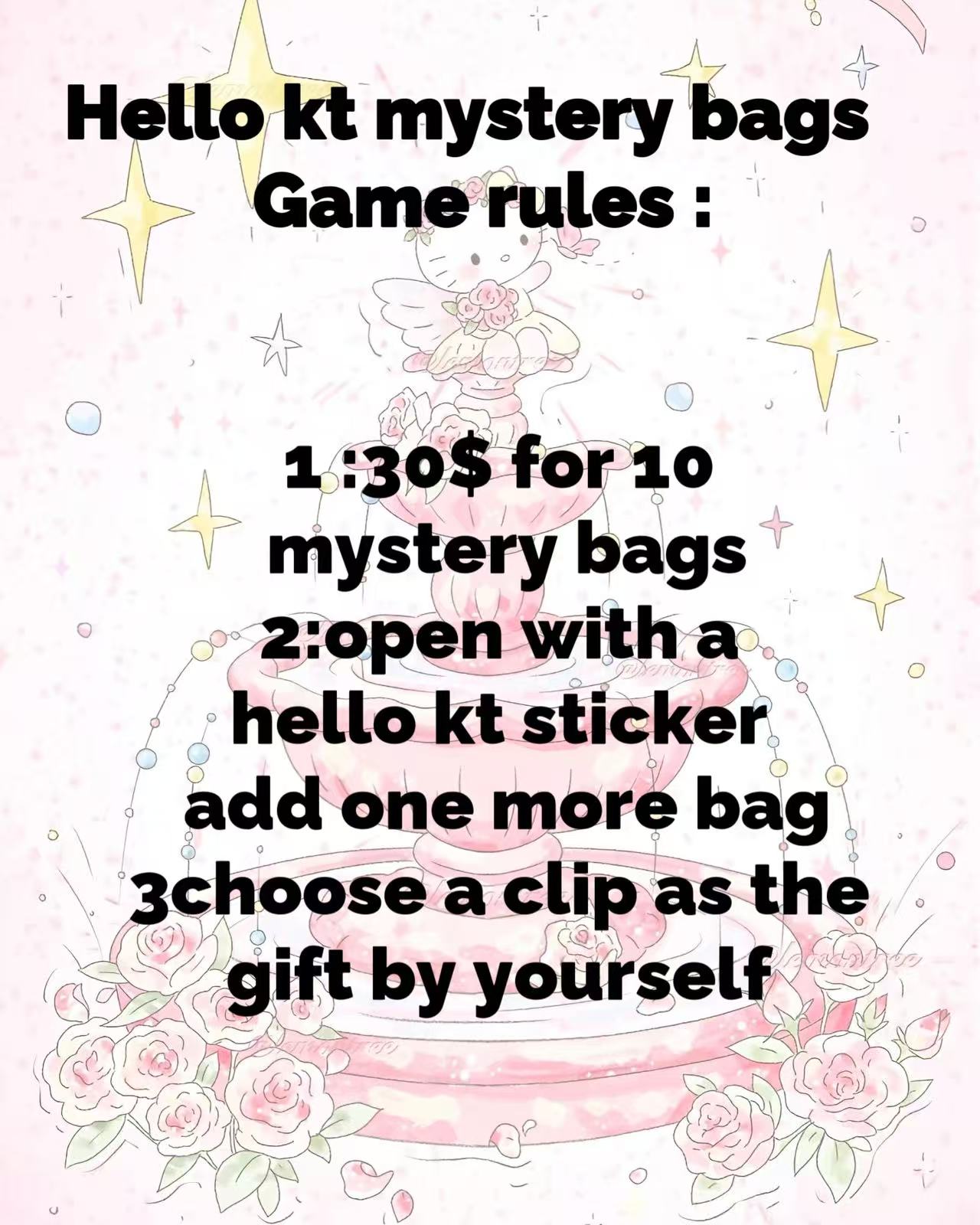 CRUSHPEACH KT hairaccessories mystery bags-10pcs+1gift