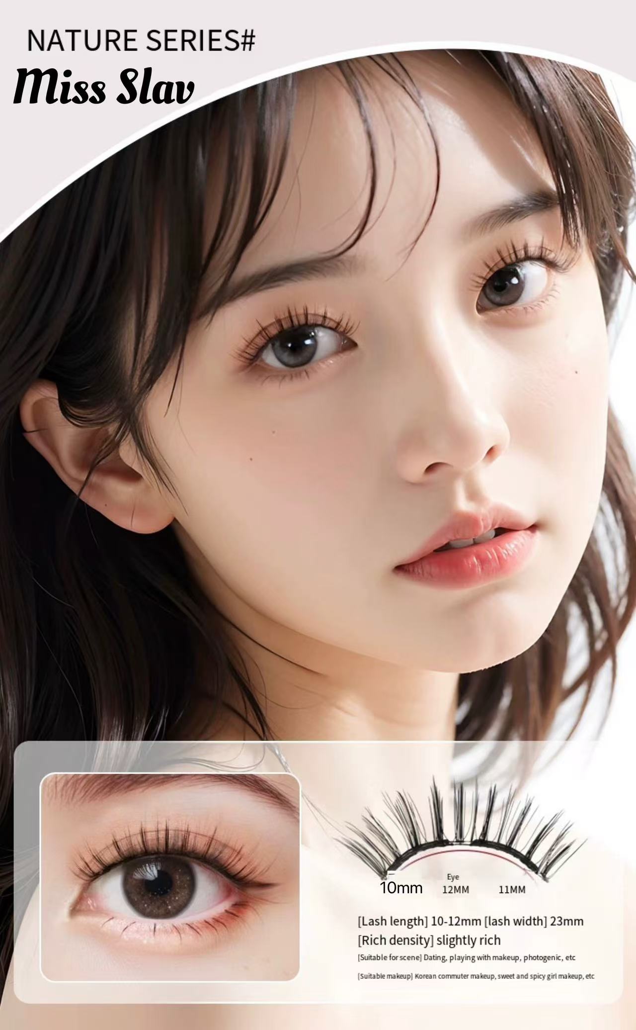 CRUSHPEACH UPDATED 5.0 SOFT Magnetic/magnet  eyelashe/lashes-wider